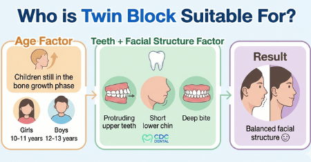 Twin block indications for children