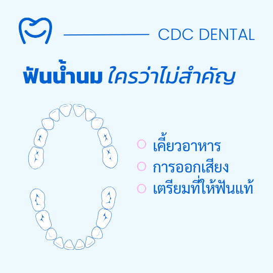 ความสำคัญของฟันน้ำนม