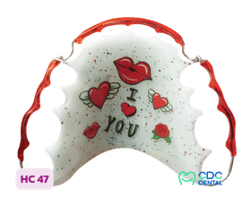 รีเทนเนอร์ลายน่ารัก แบบหัวใจสีชมพู